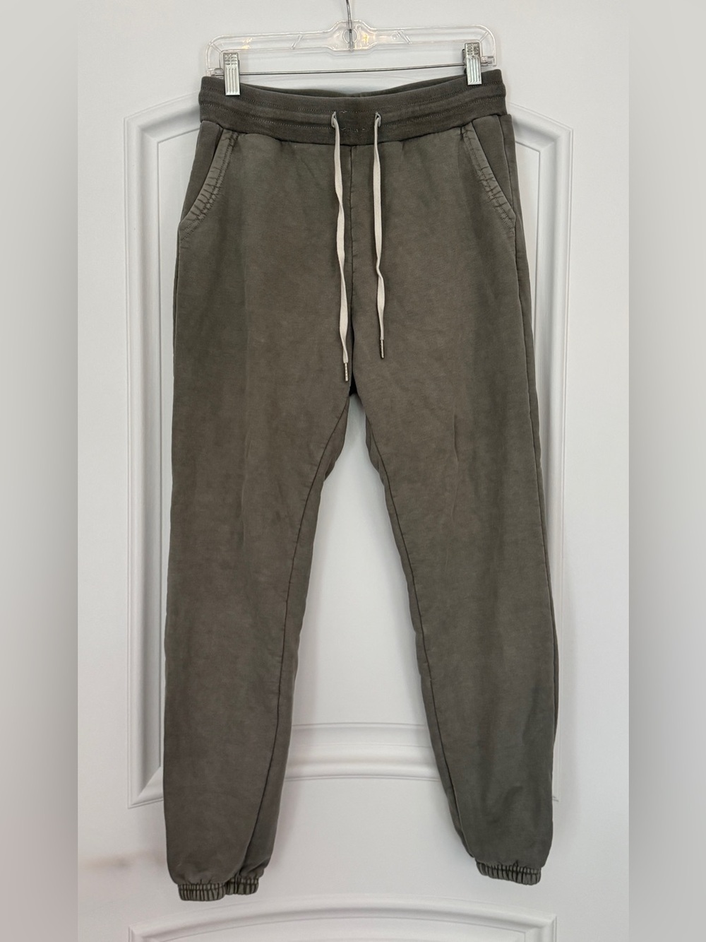 John Elliott Olive Green Drawstring Jogger Sweatpants